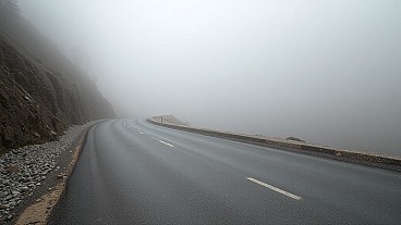 Limited visibility in Troodos due to dense fog